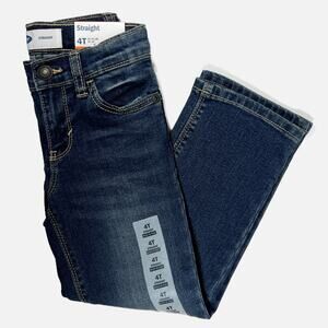 NWT Old Navy Straight Jeans Boys 4T Built-In Flex Dark Wash